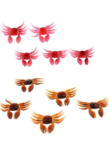 10 Adet Silikon Yumuşak Balıkçılık Lures Bait Lures Tuzlu Su Yapay Yemler