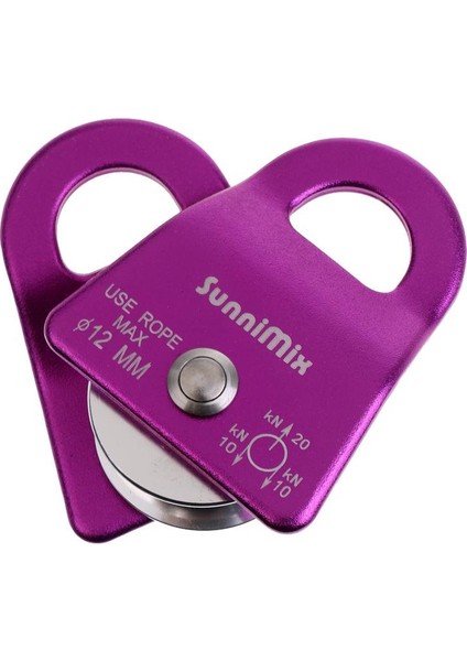 20KN 4500LBS Küçük Kaya Tırmanışı Bilyalı Rulman Mobil Kasnak Arma Mor(Yurt Dışından) fırsatları