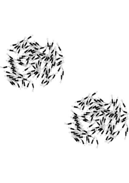 200 Adet Sub-Line Klip Döner Bağlantı Hattı Bağlayıcı Terminali Macle M L