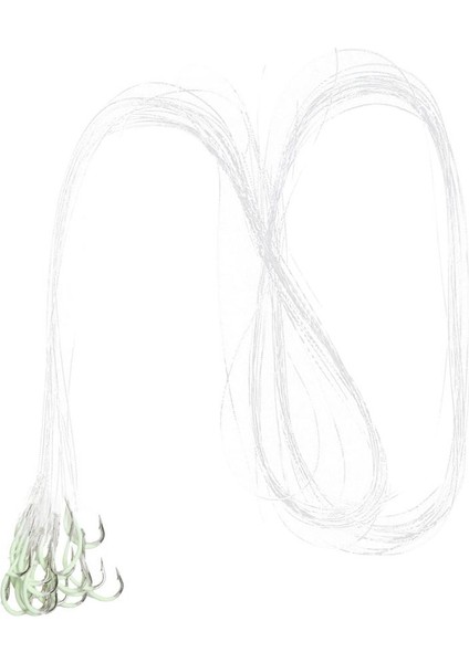 Yeni 20 Adet Glow Koyu Balıkçılık Kanca Dize Baskılı Kanca Bass Carp # 22