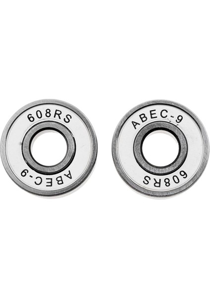 16 Parça 608 Rs Abec-9 Kaykay Rulman 8X22X7MM Longboard Hokey Beyaz Için