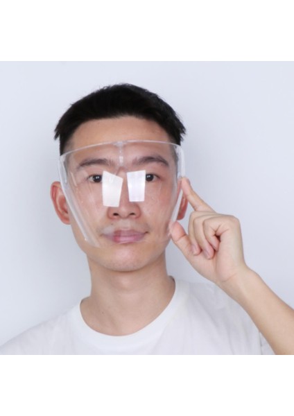 Temizle Emniyet Yüz Kalkanı Gözlük Şeffaf Yüz Kapak Göz Koruma 4 Adet fiyatları