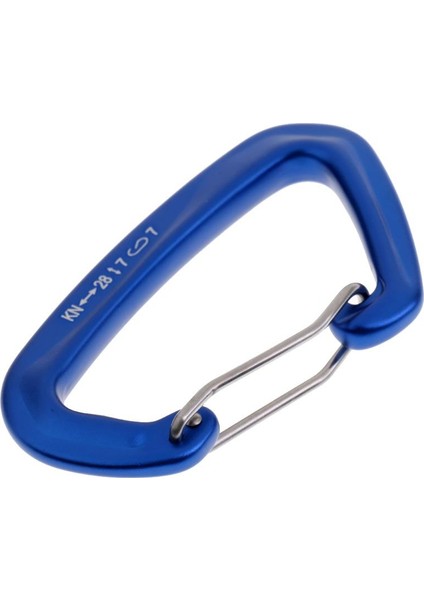 28KN Tel Kapısı Kilidi Bahar Klip Kaya Tırmanışı Rappel Carabiner Karabiner Mavi