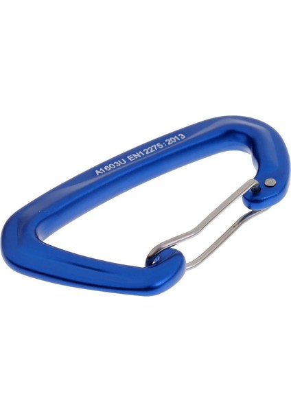 28KN Tel Kapısı Kilidi Bahar Klip Kaya Tırmanışı Rappel Carabiner Karabiner Mavi