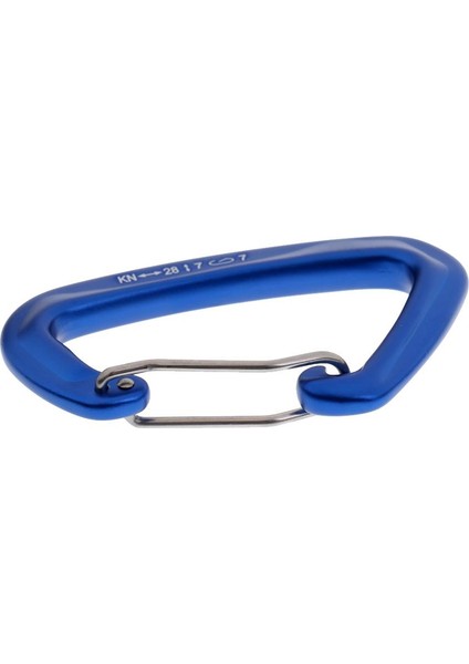 28KN Tel Kapısı Kilidi Bahar Klip Kaya Tırmanışı Rappel Carabiner Karabiner Mavi