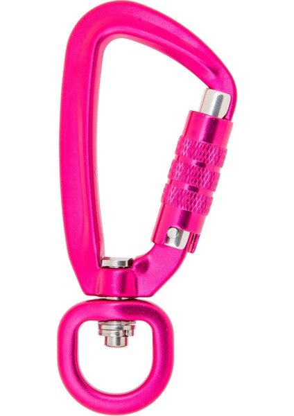 500 kg Otomatik Kilitleme Karabina Döner Halka Açık Anahtarlık Kanca Kırmızı Gül Kırmızı fiyatları