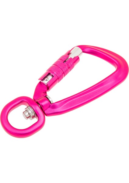 500 kg Otomatik Kilitleme Karabina Döner Halka Açık Anahtarlık Kanca Kırmızı Gül Kırmızı fırsatları