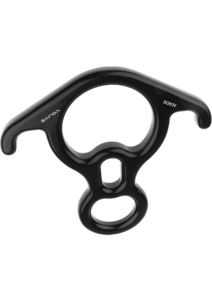 Şekil 8 Rock Tırmanma Rappelling Için Şekil 8 Halka Halat Descender 40KN Siyah modelleri