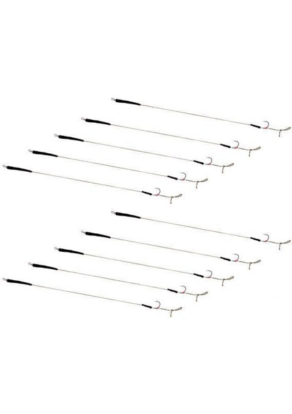 2x 10 Adet Balıkçılık Saç Kuleleri Çeşitli El Bağlı Sazan Balıkçılık Barbless Hooks 7 #