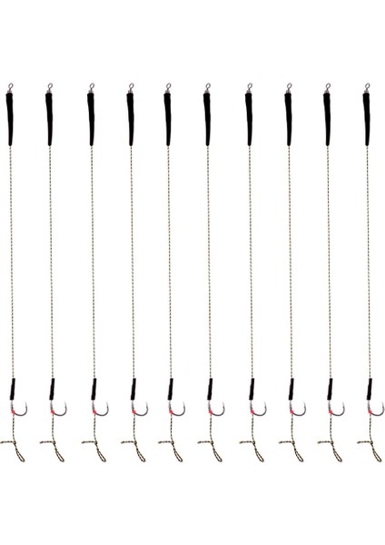 2x 10 Adet Balıkçılık Saç Kuleleri Çeşitli El Bağlı Sazan Balıkçılık Barbless Hooks 7 # fiyatları