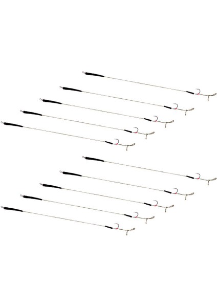 2x 10 Adet Balıkçılık Saç Kuleleri Çeşitli El Bağlı Sazan Balıkçılık Barbless Hooks 7 # modelleri