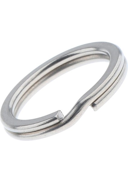 1 Titanyum Bölünmüş Anahtarlık Döngü Anahtar Zincirleri Tutucu Kamp Yürüyüş 18MM Gümüş indirimleri