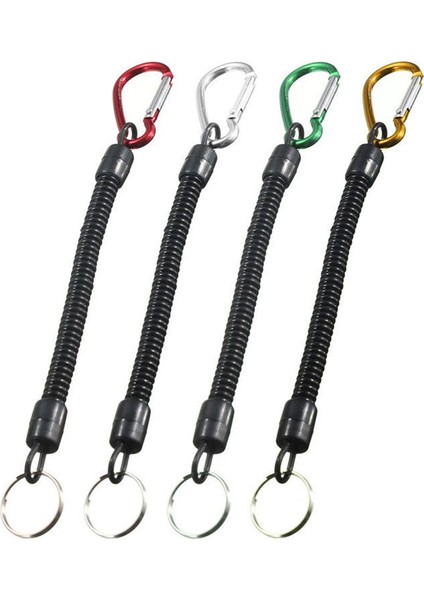 5 Adet Güvenlik Geri Çekilebilir Balıkçılık Ipi Boiled Tether Güvenli Mücadele Aracı Dişli