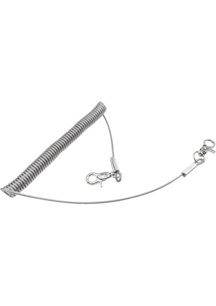 Snap Kancalı Dayanıklı 3m Paslanmaz Çelik Tel Sarılı Kordon Tether(Yurt Dışından)