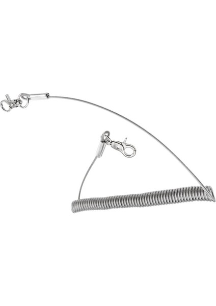 Snap Kancalı Dayanıklı 3m Paslanmaz Çelik Tel Sarılı Kordon Tether(Yurt Dışından) indirimleri