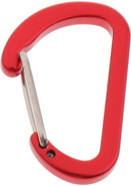 10 Adet Mini Alüminyum Alaşımlı Karabina Açık D Şekli Quickdraw, Hafif Buzlu Kırmızı fiyatları