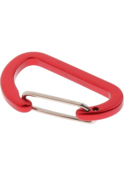 10 Adet Mini Alüminyum Alaşımlı Karabina Açık D Şekli Quickdraw, Hafif Buzlu Kırmızı modelleri