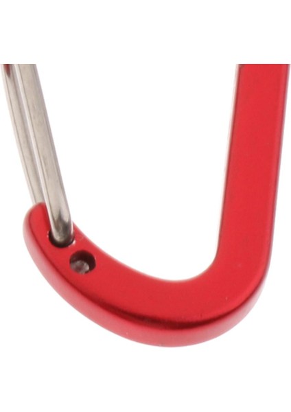 10 Adet Mini Alüminyum Alaşımlı Karabina Açık D Şekli Quickdraw, Hafif Buzlu Kırmızı fırsatları