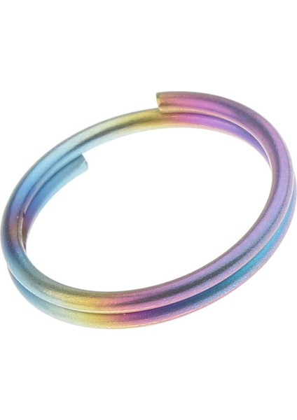 2 Adet Titanyum Düz Bölünmüş Anahtar Anahtarlık Kanca Donanım Döngü Aksesuarları - 14MM fırsatları