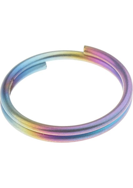 2 Adet Titanyum Düz Bölünmüş Anahtar Anahtarlık Kanca Donanım Döngü Aksesuarları - 14MM indirimleri