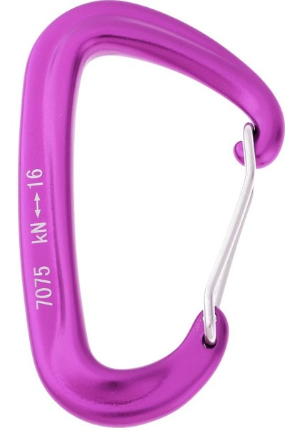 2x Alüminyum Tel Kapısı Hamak Emniyet Karabina D Tipi Anahtarlık Toka Mor fırsatları
