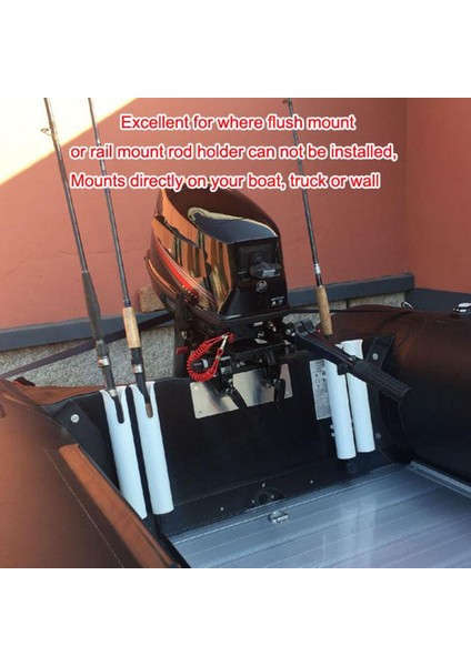 2x Abs Kendinden Yapışkanlı Kutup Tekne Çubuk Tutucu Depolama Organizatör Yacht Siyah fiyatları