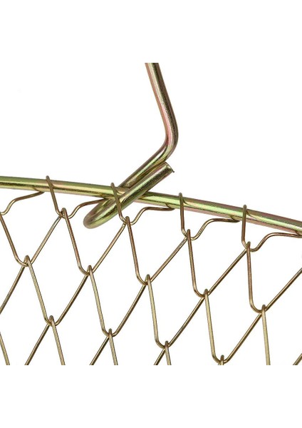 Altın Ton Çelik Tel Katlanabilir Kafes Balıkçılık Net 38 cm Dia 38 cm Tutun fırsatları