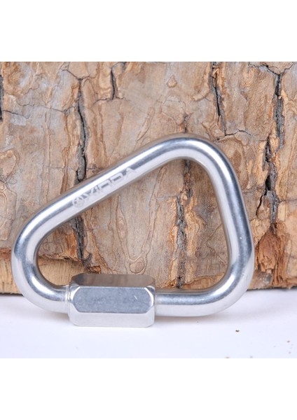 60KN Biwgate Kilitleme Üçgen Karabina Kaya Tırmanışı Mağaracılık Ağacı Arborist indirimleri