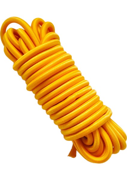 4mm x 5m Elastik Bungee Halat Şok Kablosu Tekne Römork Sarı Için Aşağı modelleri