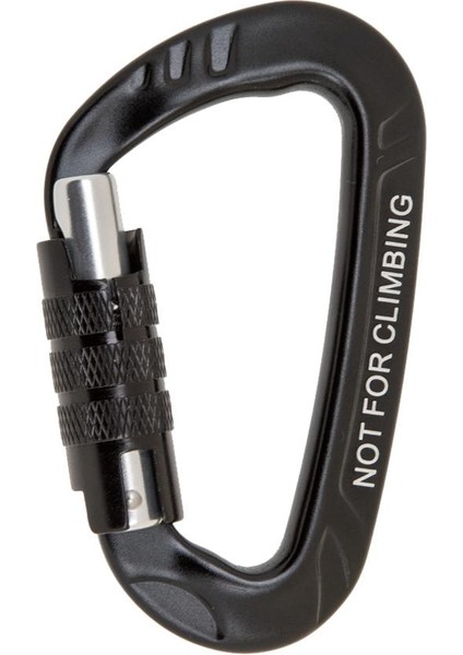 Alüminyum Büküm Otomatik Kilitleme D Karabina Yapış Kanca Hamak Sırt Çantası Aracı 12KN Siyah fiyatları