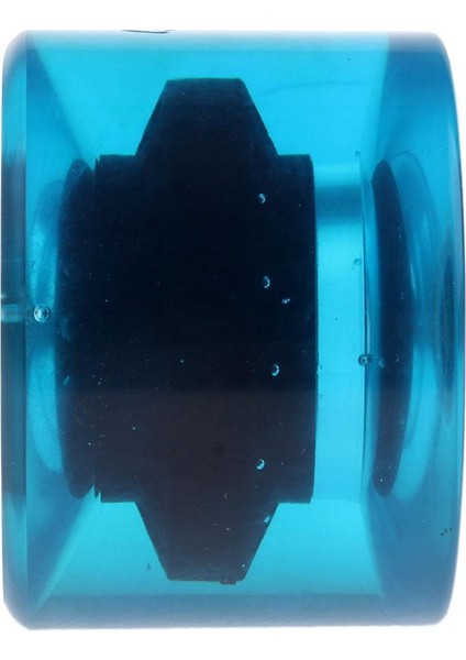 4 Adet 70X51MM Pro Boş Kaykay Pu Açık Mavi Longboard Kruvazör Tekerlekler Temizle Mavi