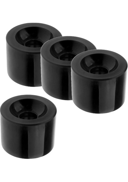4 Adet 70X51MM Pro Boş Kaykay Pu Tekerlekler Longboard Cruiser Wheels Siyah