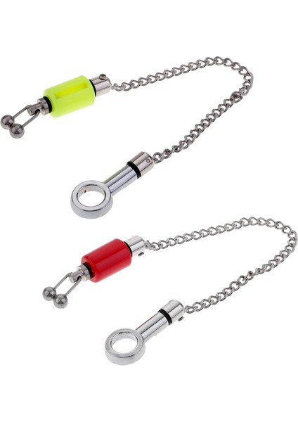 2x Sazan Balıkçılık Zincir Askıları Balıkçılık Isırık Alarm Göstergesi Için Salınım