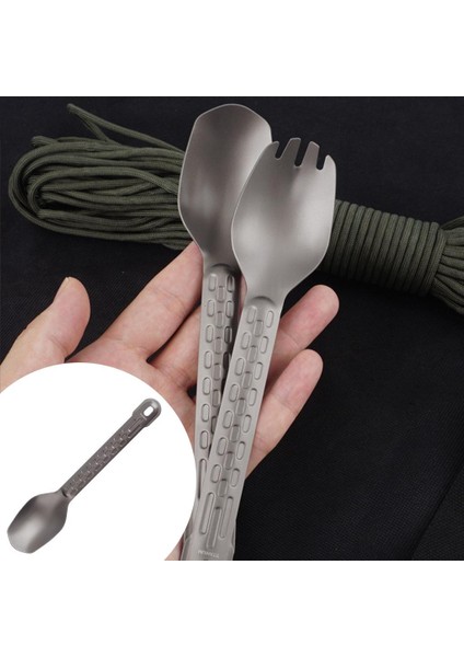 2 Adet Titanyum Kaşık Çatal Hafif Sırt Çantası Çorbası Için Sağlıklı Çorba Pirinç Snack modelleri