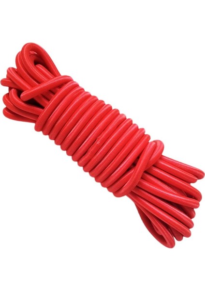5 M x 5mm Elastik Bungee Halat Şok Kordon Kravat Aşağı Kayık Tekne Kırmızı Için Dıy(Yurt Dışından)