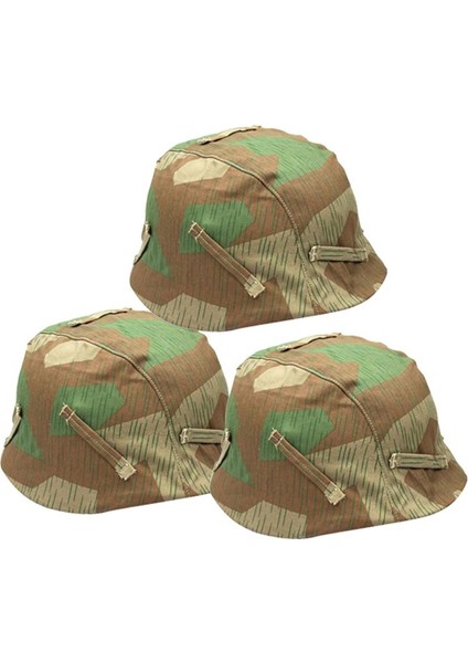 3 Adet Replica Ikinci Dünya Savaşı Alman M35 M40 Kask Kask Kapak Şerit Camo