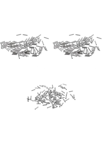 300 Adet Alüminyum Sıkma Döngü Kollu Balıkçılık Hattı Arma Tel Halat Mücadele