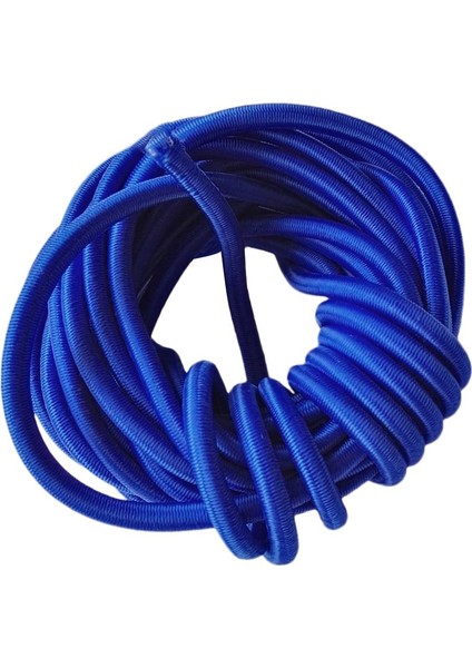 5 M x 5mm Elastik Bungee Halat Şok Kordon Kravat Aşağı Kayık Tekne Mavi Için Dıy(Yurt Dışından)