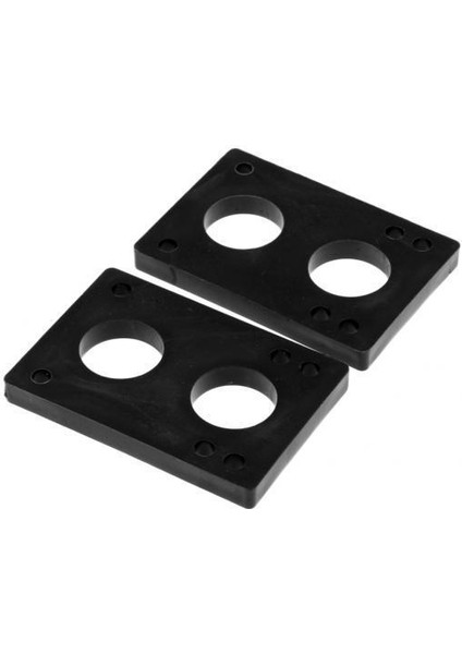 2x 1 Çift Yedek 6mm Siyah Pe Longboard & Kaykay Yükselticiler Şok Pedleri