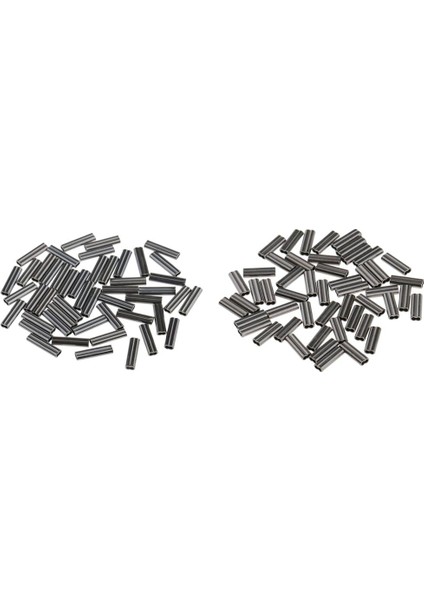 100 Adet Çift Varil Bakır Kollu Balıkçılık Kıvrımlar Sikişmek Için 1mm / 0.8mm(Yurt Dışından)