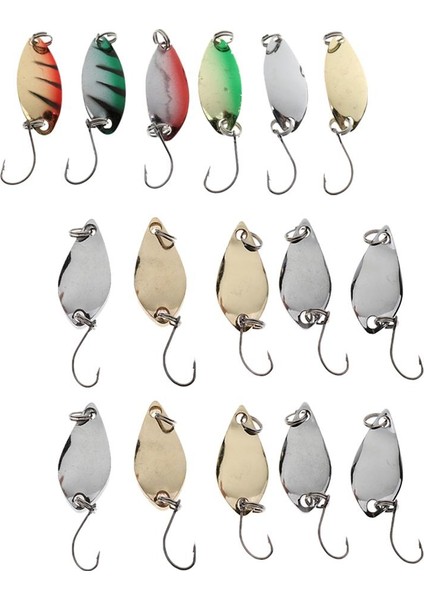 16 Adet Çeşitli Balıkçılık Sequins Yemler Set Pişir Ringa ...