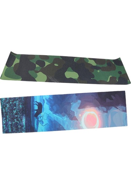 2 Adet 84X23 cm Pvc Kaykay Güverte Kavrama Bant Su Geçirmez Zımpara Kaymaz