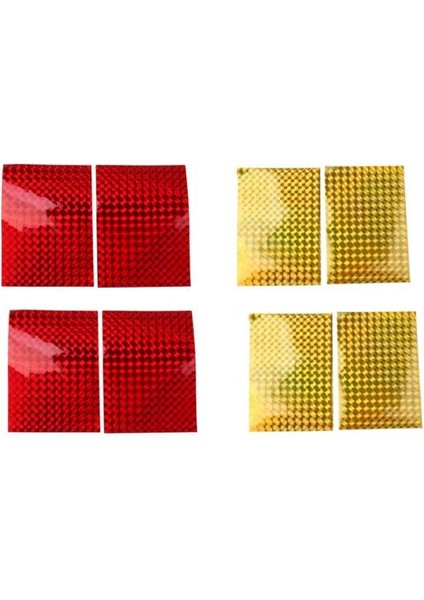 8 Adet Balıkçılık Cazibesi Bant Kağıt Yapıştırıcı Film Ölçekli Bant Holografik Prizma Bant