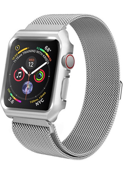 Apple Watch Uyumlu 45MM Milano Loop Çelik Kordon 45 mm Kayış Seri 7