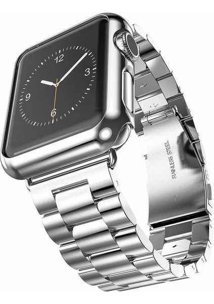 Apple Watch Uyumlu 45MM Çelik Baklalı Kordon 45 mm Kayış Seri 7