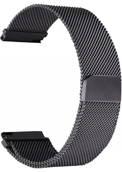 Amazfit Gtr 3 / Gtr 3 Pro Uyumlu Hasır Metal Kordon Mıknatıslı Tel Örgü Kayış