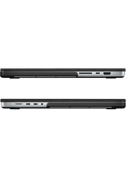 Macbook Pro 14.2 İnç A2442 / A2779 / A992 / A2918 / A3112 / A3185 / A3401 Kasa Koruma Kılıfı 3 Lü Set Hardcese