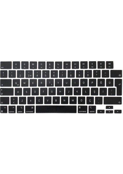 Macbook Pro 14.2 İnç A2442 / A2779 / A992 / A2918 / A3112 / A3185 / A3401 Klavye koruma siyah