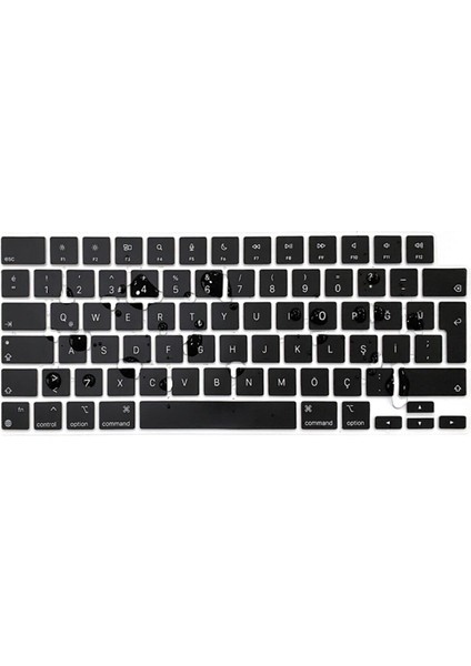 Macbook Pro 14.2 İnç A2442 / A2779 / A992 / A2918 / A3112 / A3185 / A3401 Klavye koruma siyah modelleri