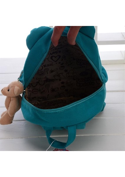 Peluş Ayı Asılı Ayı Baskılı Çocuk Okul Sırt Çantası (Yurt Dışından)